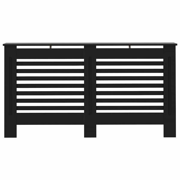 vidaXL Radiator Cover Black 152x19x81.5 cm MDF