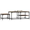 vidaXL Nesting Coffee Tables 2 pcs Brown Oak Engineered Wood