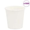 vidaXL Paper Coffee Cups 1000 pcs 4oz 100ml White