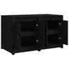 vidaXL Outdoor Kitchen Cabinet Black 106x55x64 cm Solid Wood Pine