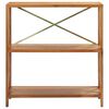 vidaXL 3-Tier Shelf 80x30x87 cm Solid Oak Wood
