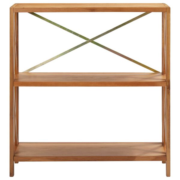 vidaXL 3-Tier Shelf 80x30x87 cm Solid Oak Wood