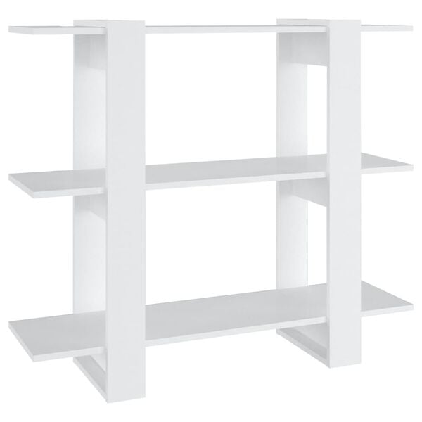 vidaXL Book Cabinet/Room Divider White 100x30x87 cm