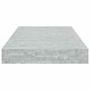 vidaXL Floating Wall Shelves 4 pcs Concrete Grey 40x23x3.8 cm MDF