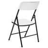 vidaXL Folding Garden Chairs 4 pcs HDPE White