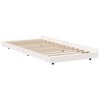 vidaXL Bed Frame White 75 x 190 cm Solid Pine Wood