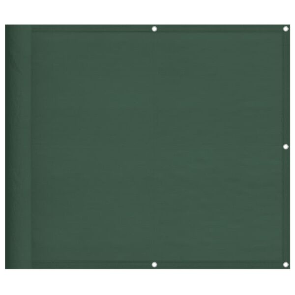 vidaXL Balcony Screen Dark Green 90x700 cm 100% Polyester Oxford