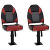 vidaXL 4 Piece Foldable Boat Seat Set High Backrest