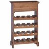 vidaXL Wine Rack Solid Mahogany Wood
