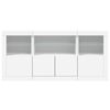vidaXL Sideboard with LED Lights White 142.5x37x67 cm