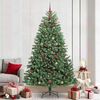 vidaXL Artificial Hinged Christmas Tree Green 240 cm PVC and Metal