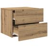 vidaXL Bedside Cabinet with Drawer 2 pcs Artisan Oak 50 x 39 x 41 cm