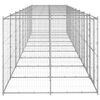 vidaXL Outdoor Dog Kennel Galvanised Steel 21.78 m&sup2;