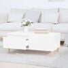 vidaXL Coffee Table White 90x50x36.5 cm Engineered Wood