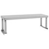 vidaXL Kitchen Work Table with Overshelf 120x60x120 cm Stainless Steel