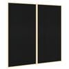 vidaXL Bulletin Board Folding Black 100 x 100 x 1.4 cm Solid pine wood