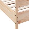 vidaXL Bed Frame without Mattress 75x190 cm Small Single Solid Wood Pine