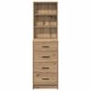 vidaXL Highboard Artisan oak 40 x 41 x 135 cm Engineered wood