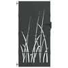 vidaXL Garden Gate with Lock Black 85 x 200 cm Powder-coated steel
