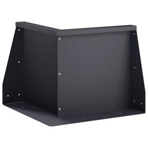 vidaXL Retaining Wall 50 x 50 x 40 cm Steel Anthracite