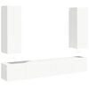 vidaXL 5 Piece TV Cabinet Set White Engineered Wood