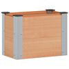 vidaXL Garden Raised Bed Brown 50 x 30 x 36 cm alu.