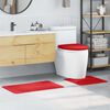vidaXL Anti-slip Bath Mat Set 3 pcs Red PP