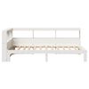vidaXL Bookcase Bed without Mattress White 90x200 cm Solid Wood Pine