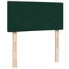 vidaXL Box Spring Bed with Mattress Dark Green 90x200 cm Velvet