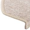vidaXL Stair Mats 15 pcs 65x24x4 cm Taupe Half Round Large