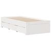 vidaXL Bookcase Bed without Mattress White 90x200 cm Solid Wood Pine