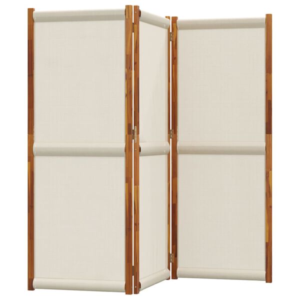 vidaXL 3-Panel Room Divider Light Grey 210x180 cm