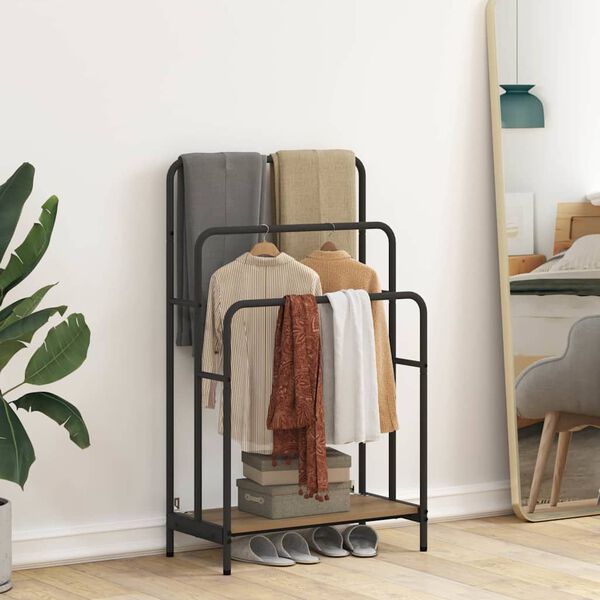 vidaXL Cloth Rack Artisan Oak 60 x 30 x 100.5 cm Engineered wood