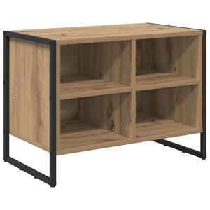 vidaXL Shoe Cabinet Artisian Oak 60 x 35 x 44 cm Engineered Wood