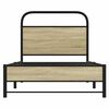 vidaXL Bed Frame without Mattress 80x200 cm Sonoma Oak Engineered Wood