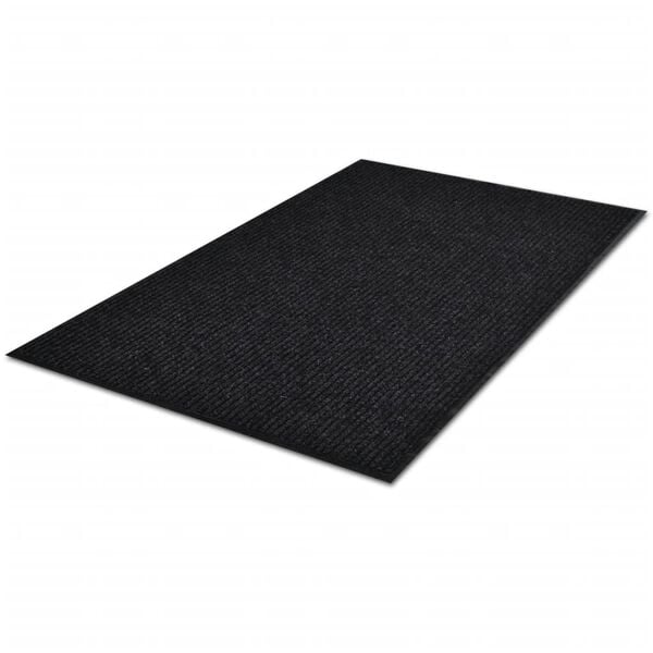 vidaXL Door Mat Black 90 x 150 cm PVC