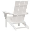 vidaXL Garden Lounge Furniture 2 pcs White 74.5 x 80.5 x 90cm Plastic