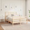 vidaXL Bed Frame without Mattress Solid Wood 135x190 cm Double
