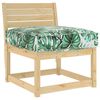 vidaXL Pallet Cushion for suitable for Seat Floral Leaf pattern