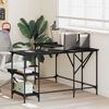 vidaXL Desk Black Oak 139 x 139 x 75 cm Engineered Wood