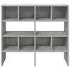 vidaXL Shoe Racks 2 pcs Stackable Concrete Grey 89.5x30x40 cm