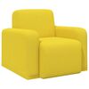 vidaXL Armchair Light Yellow Fabric