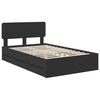 vidaXL Bed Frame with Headboard Black 120 x 200 cm Engineered Wood