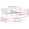 vidaXL Day Bed without Mattress White 100x200 cm Solid Wood Pine