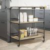 vidaXL Kitchen Trolley Sonoma Oak 100.5x50x105 cm Engineered Wood