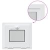 vidaXL Basement Window Internal Colour White RISOR 45 x 40 cm