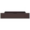 vidaXL Bed Drawers 2 pcs Dark Brown Solid Pine Wood