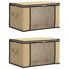 vidaXL Storage Box with Transparent Side Window 2 pcs Non-woven fabric