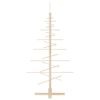 vidaXL Wooden Christmas Tree for Decoration 125 cm Solid Wood Pine