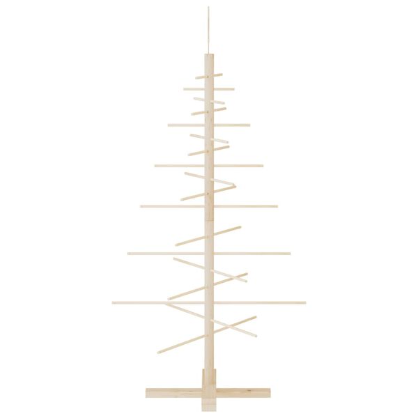 vidaXL Wooden Christmas Tree for Decoration 125 cm Solid Wood Pine
